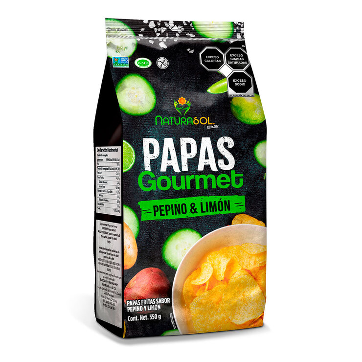 Naturasol Papas Gourmet Pepino Limón 550 g — Imagen 3 de 3