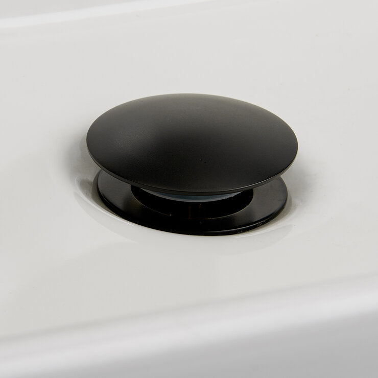 Rubinett, Ovalin Cerámico con Monomando Negro Mate — Imagen 2 de 4