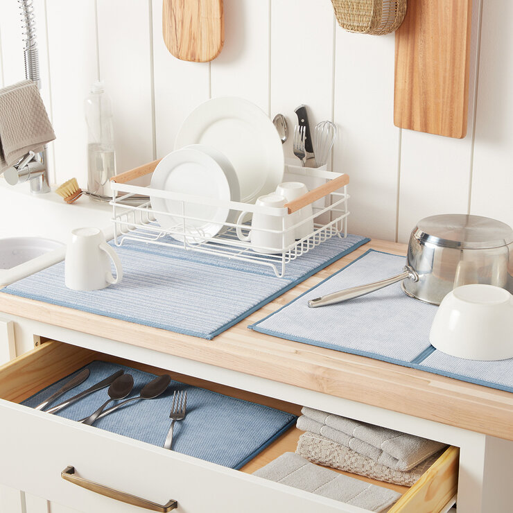 Town & Country Living Tapete para Secar Platos de 3 Piezas — Imagen 2 de 3