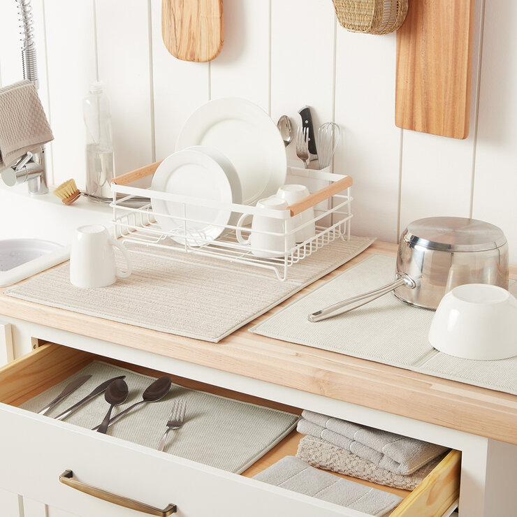 Town & Country Living Tapete para Secar Platos de 3 Piezas — Imagen 1 de 3