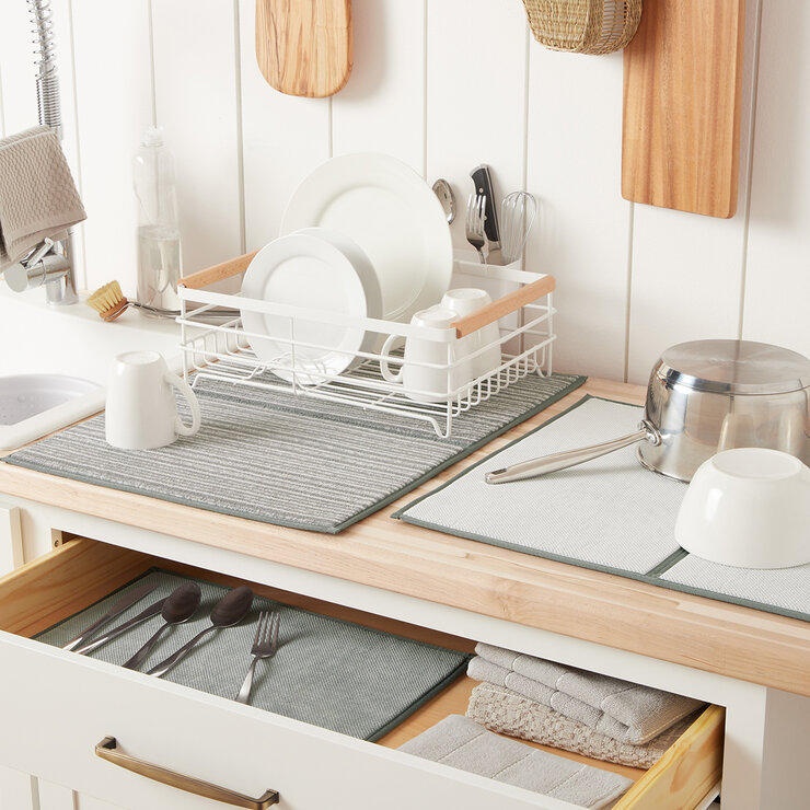 Town & Country Living Tapete para Secar Platos de 3 Piezas — Imagen 3 de 3