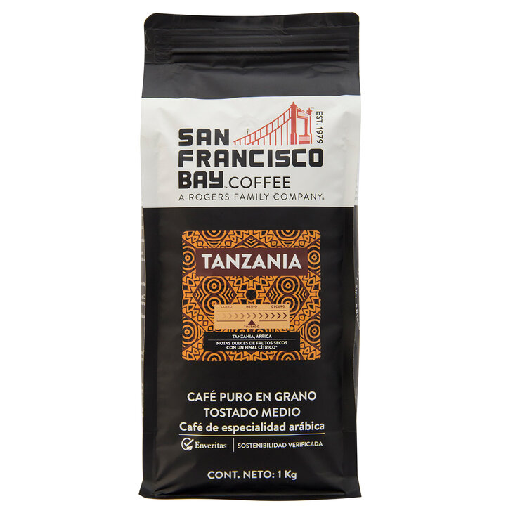 San Francisco Bay Coffee Tanzania Café en Grano 1 kg — Imagen 1 de 4