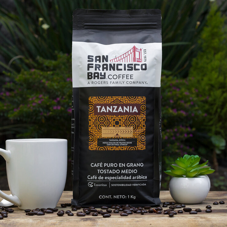 San Francisco Bay Coffee Tanzania Café en Grano 1 kg — Imagen 3 de 4