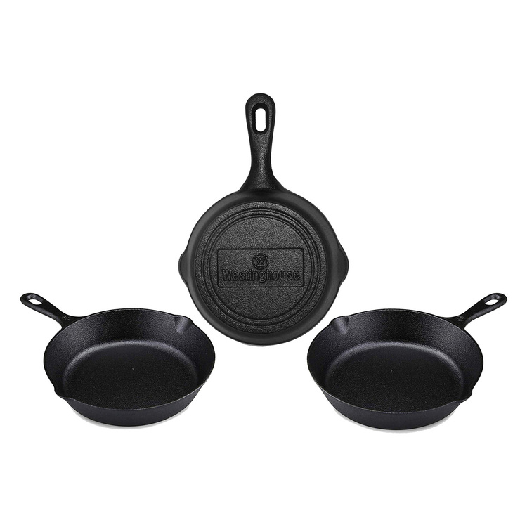 Sartén de Hierro Forjado Antiadherente 16 cm, 3 piezas, Westinghouse — Imagen 3 de 3