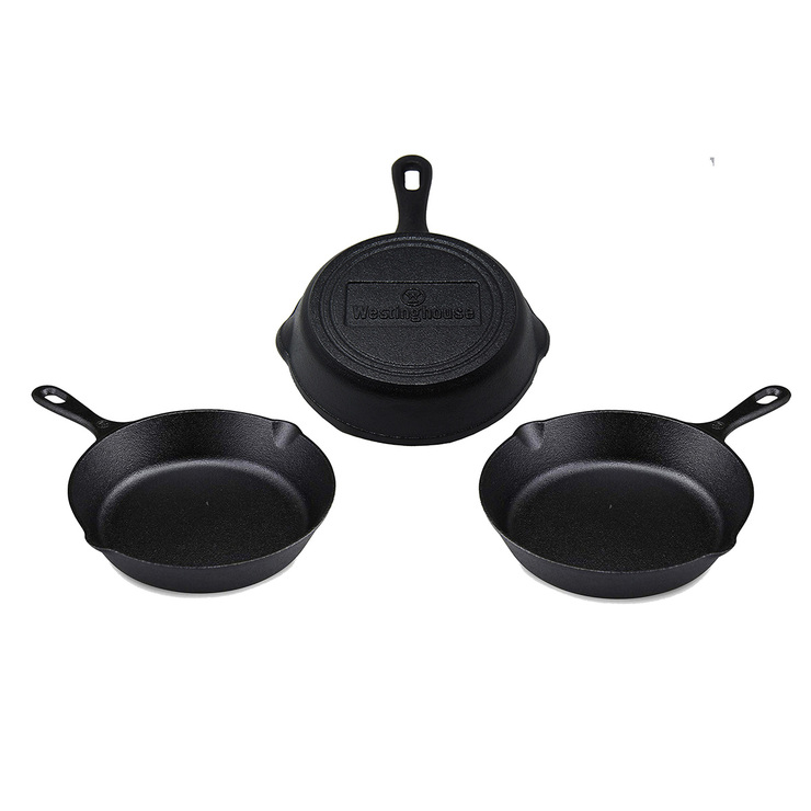 Sartén de Hierro Forjado Antiadherente 16 cm, 3 piezas, Westinghouse — Imagen 1 de 3