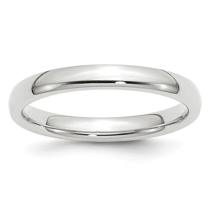 Argolla de matrimonio, 3mm, oro blanco 14 kt — Imagen 1 de 3