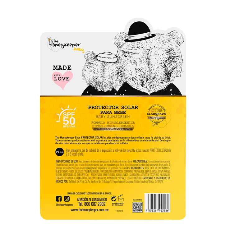 The Honey Keeper Protector Solar FPS 50 2 pzas de 50 ml — Imagen 2 de 4