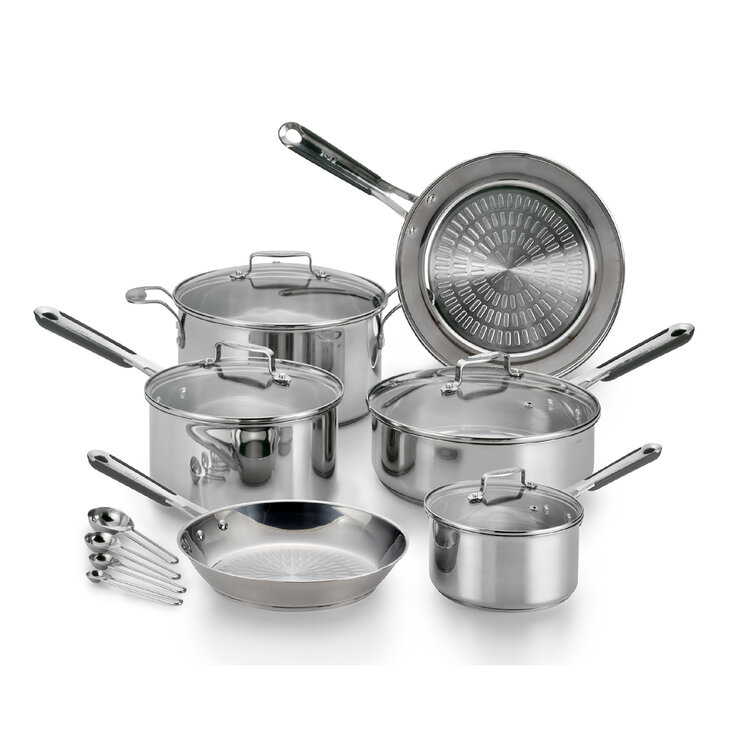 T-Fal Batería de Cocina de  Acero Inoxidable 14 piezas — Imagen 3 de 4