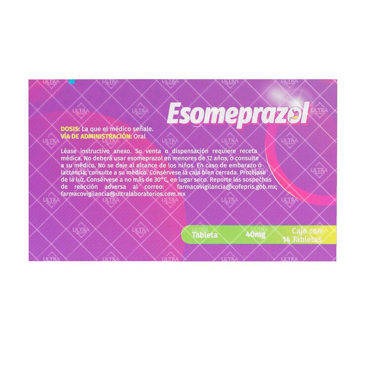 Esomeprazol 40 mg con 14 tabletas — Imagen 3 de 3