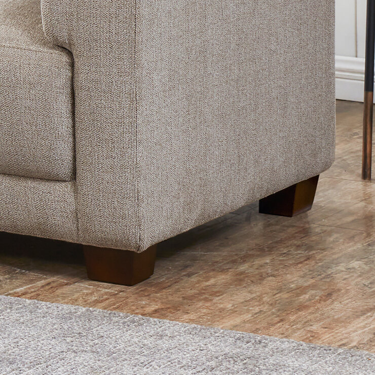 Synergy Home Furnishings, Sofá Seccional de Tela con Otomano — Imagen 3 de 4