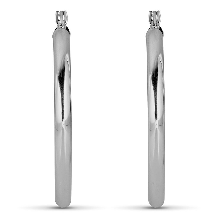 Aretes, Arracadas de Oro Blanco de 14k — Imagen 2 de 4