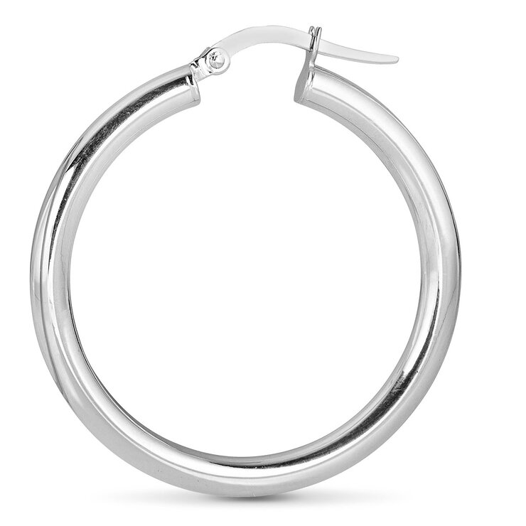 Aretes, Arracadas de Oro Blanco de 14k — Imagen 4 de 4