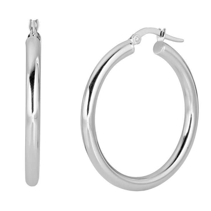 Aretes, Arracadas de Oro Blanco de 14k — Imagen 1 de 4