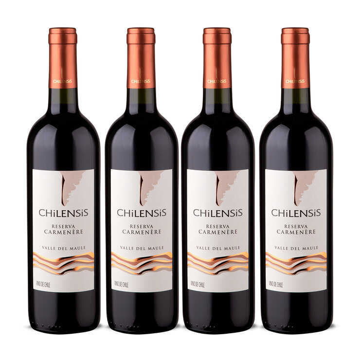 Vino Tinto Chilensis Reserva 4/750ml  — Imagen 1 de 4