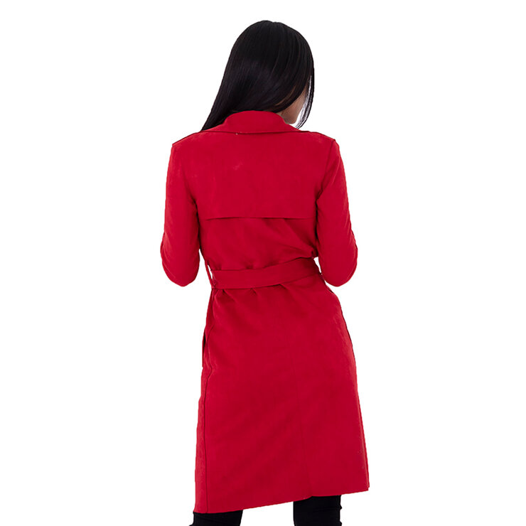 Shyla, Saco de Suede, Color Rojo, para Dama, Varias Tallas — Imagen 2 de 3