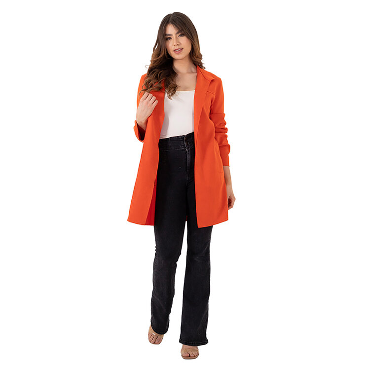 Shyla, Saco de Suede, Color Naranja, para Dama, Varias Tallas — Imagen 1 de 3