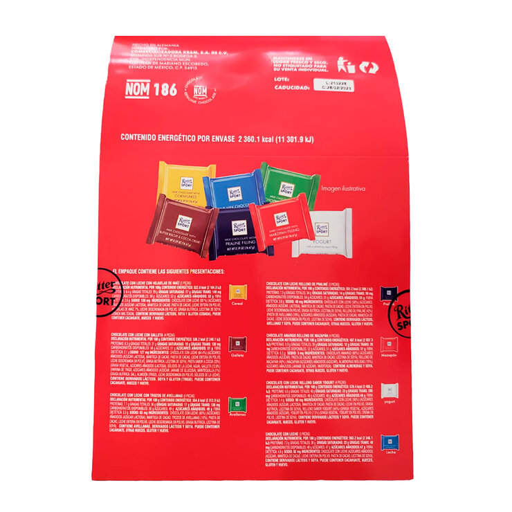 Ritter Sport Surtido de Chocolates con Leche 500 g — Imagen 4 de 4