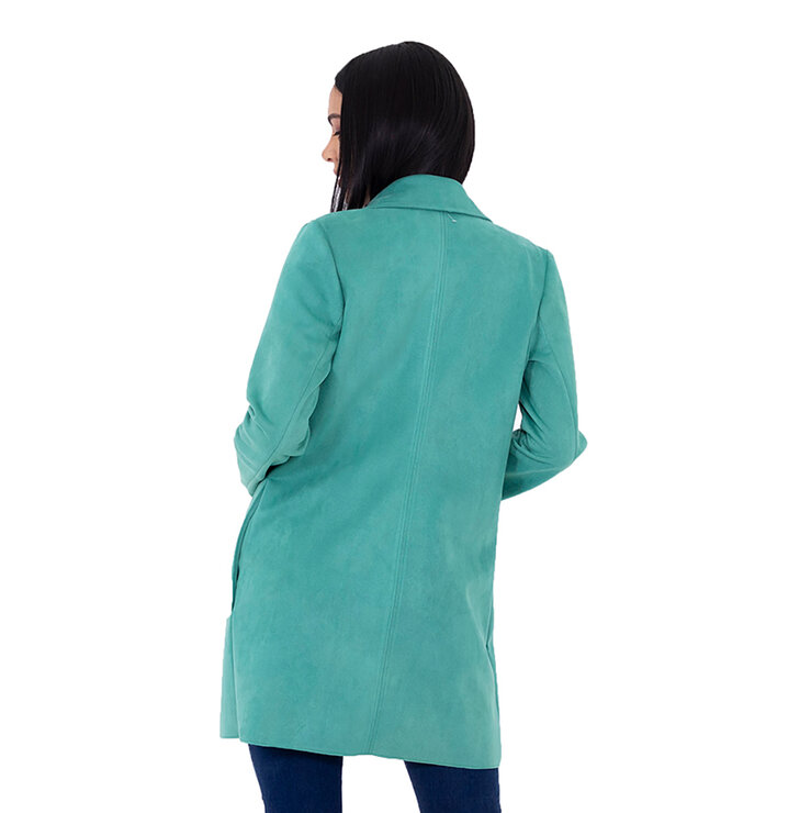Shyla, Saco de Suede, Color Verde, para Dama, Varias Tallas — Imagen 2 de 3