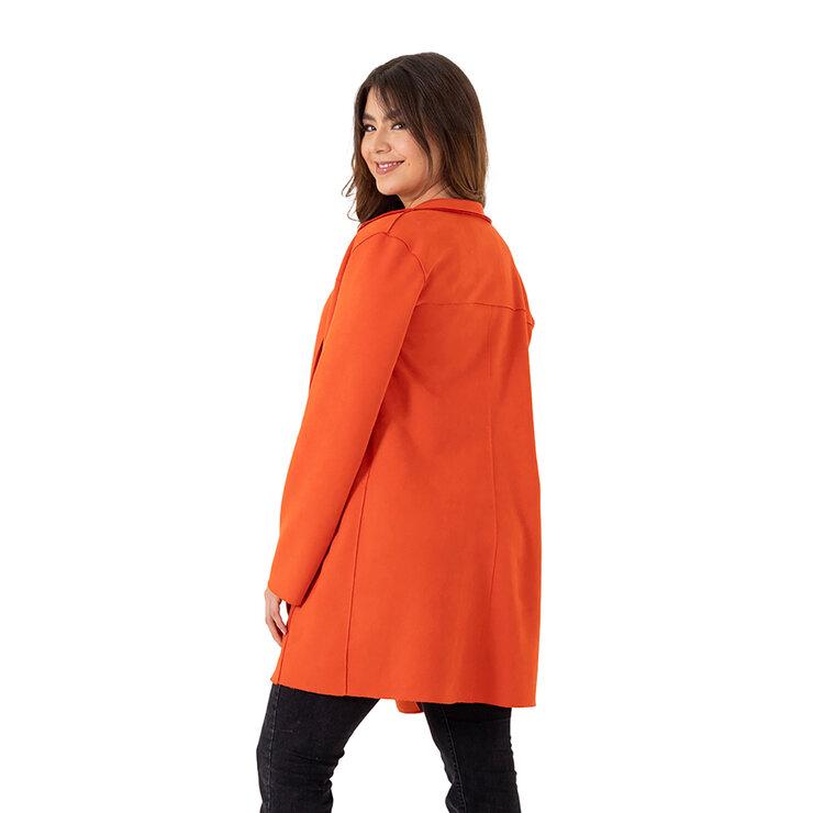 Shyla, Saco de Suede, Color Naranja, para Dama, Varias Tallas — Imagen 2 de 3