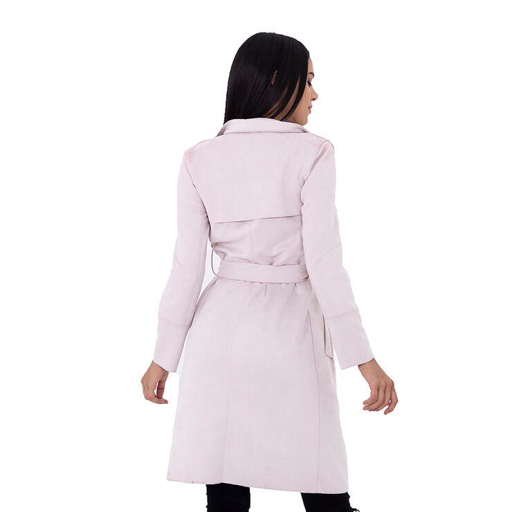 Shyla, Saco de Suede, Color Crema, para Dama, Varias Tallas — Imagen 2 de 3