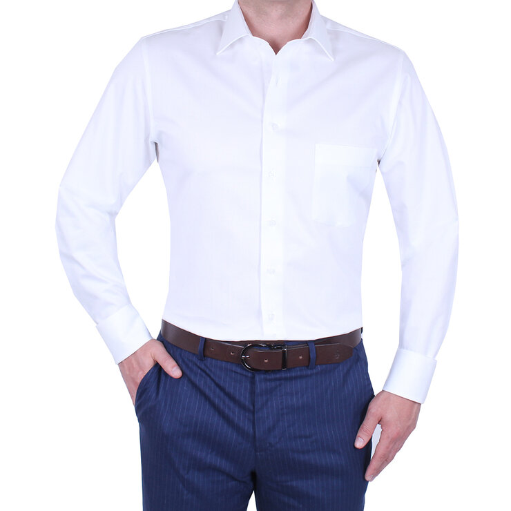 Emporio Colombo, Camisa de Vestir para Caballero, Corte Slim y/o Regular, Color Blanco — Imagen 1 de 3