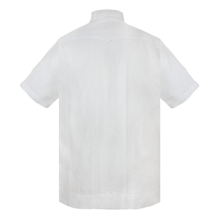 G. Candila, Guayabera de Manga Corta, Color Blanco, Varias Tallas — Imagen 2 de 2
