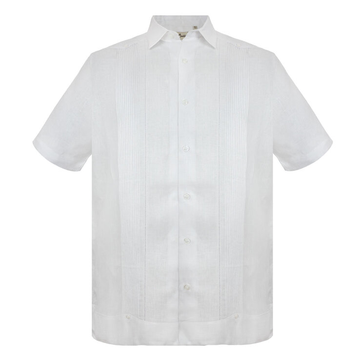 G. Candila, Guayabera de Manga Corta, Color Blanco, Varias Tallas — Imagen 1 de 2