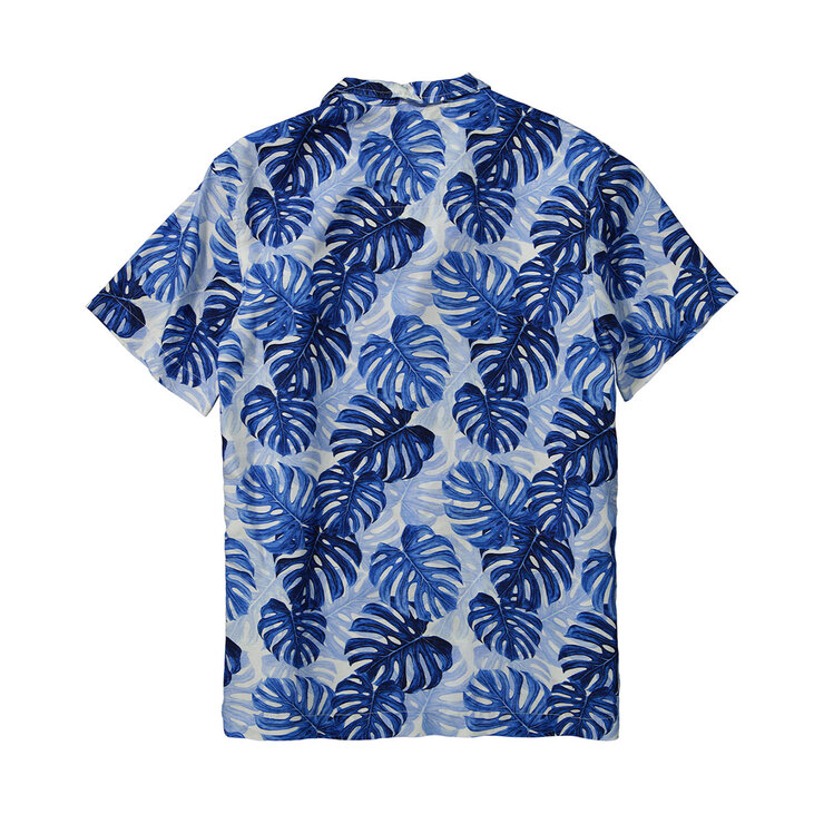 Palmerino, Camisa de Lino Manga Corta, Para Hombre, Estampado Sullivan, Modelo Luau, Varias Tallas — Imagen 2 de 2