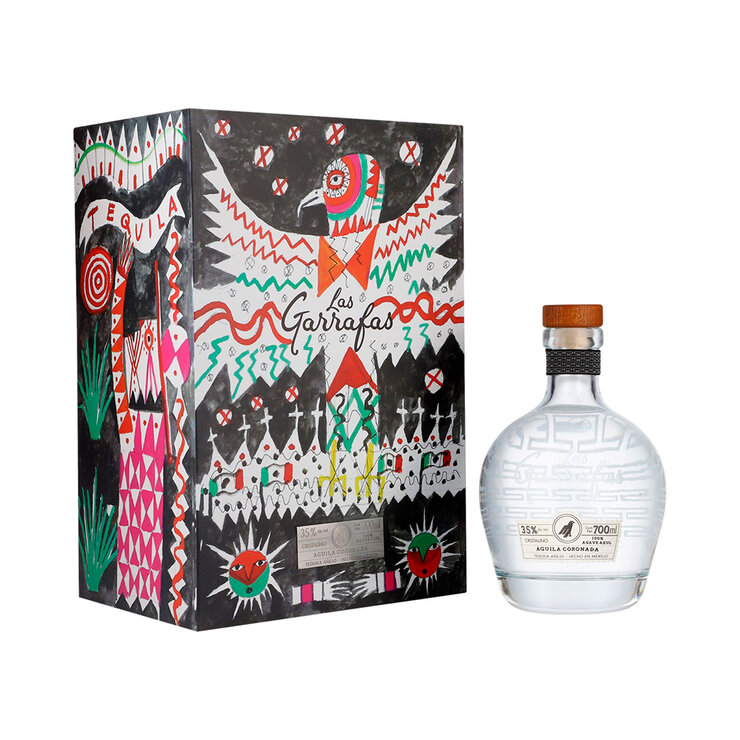 Tequila Añejo Cristalino Las Garrafas Águila Coronada 700 ml — Imagen 4 de 4