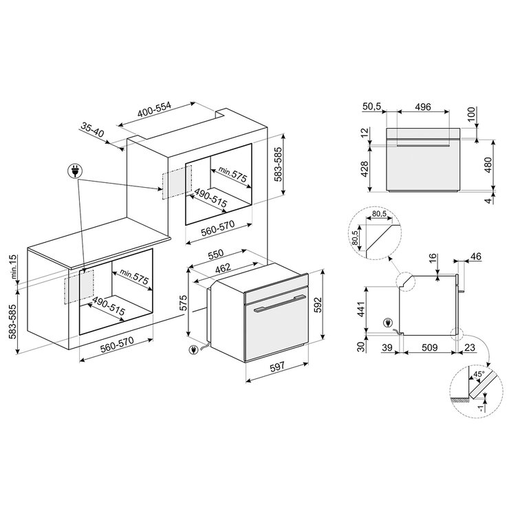 Smeg Horno Eléctrico 60cm — Imagen 4 de 4