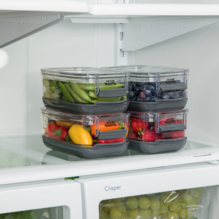 Prokeepers Recipientes Conservadores de Productos  1.1L 4 Piezas  — Imagen 3 de 4