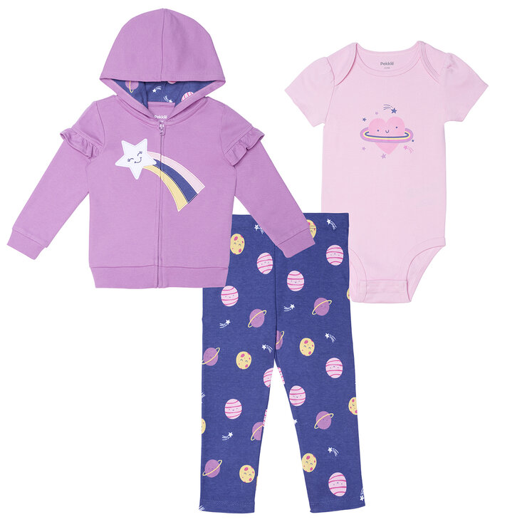 Pekkle Conjunto 3 piezas para Niños o Niñas Varias Tallas y Colores — Imagen 4 de 4