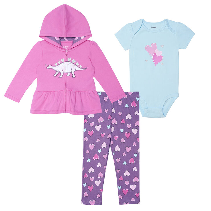 Pekkle Conjunto 3 piezas para Niños o Niñas Varias Tallas y Colores — Imagen 1 de 4
