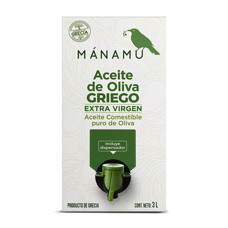 Mánamu Aceite De Oliva Ultra Premium Extra Virgen Griego 3 L — Imagen 1 de 3