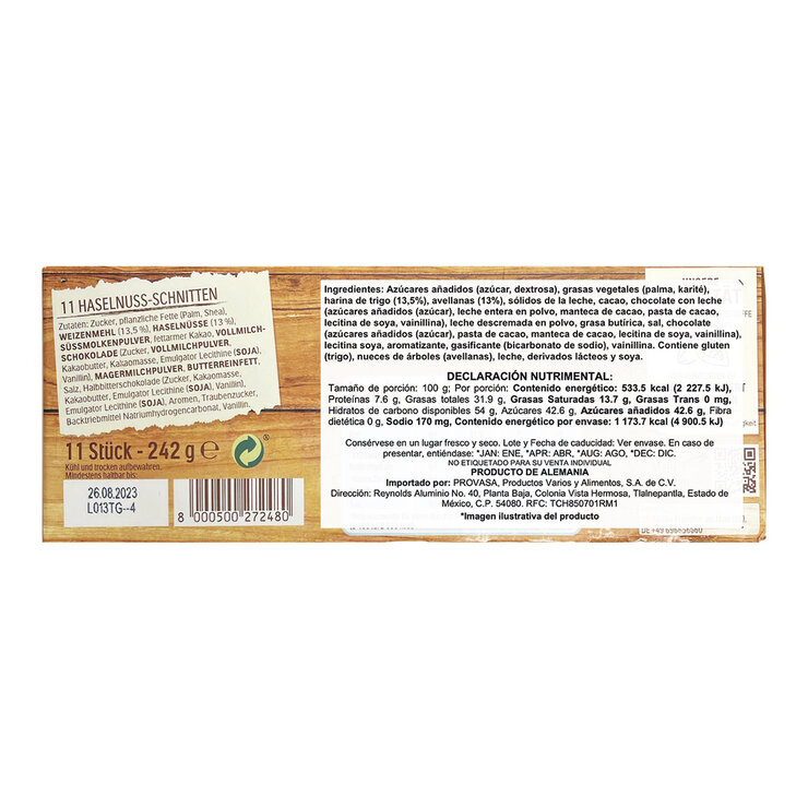 Hanuta Galletas  Rellenas Sabor a Chocolate 220g — Imagen 2 de 3