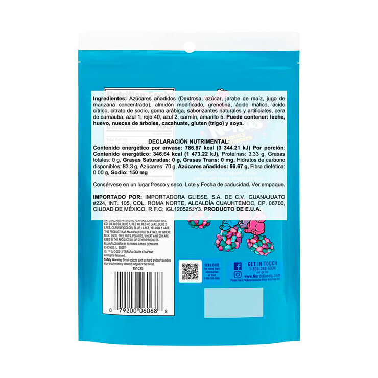 Nerds Dulces Gummy Very Berry 227 g — Imagen 3 de 3