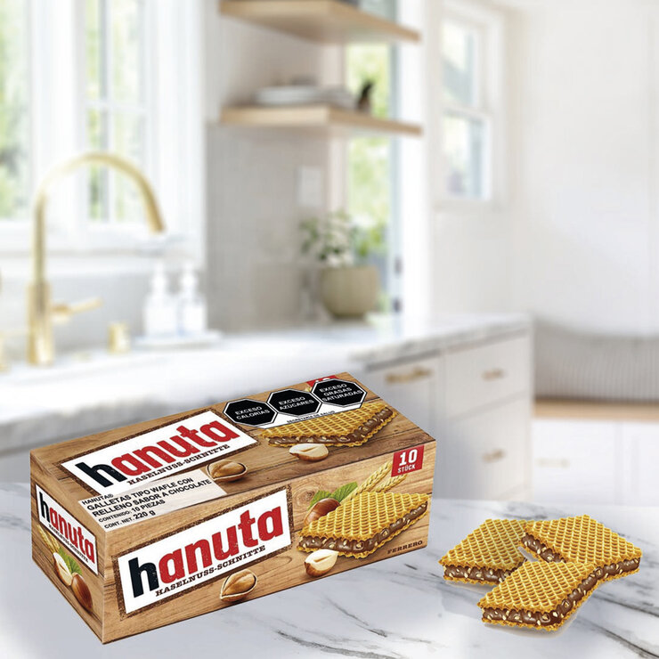 Hanuta Galletas  Rellenas Sabor a Chocolate 220g — Imagen 3 de 3