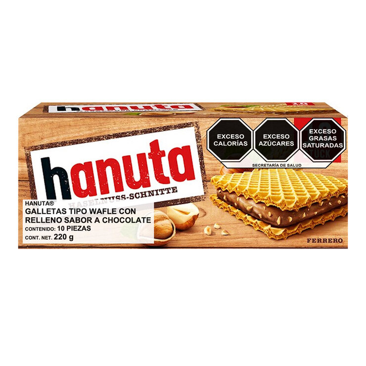 Hanuta Galletas  Rellenas Sabor a Chocolate 220g — Imagen 1 de 3