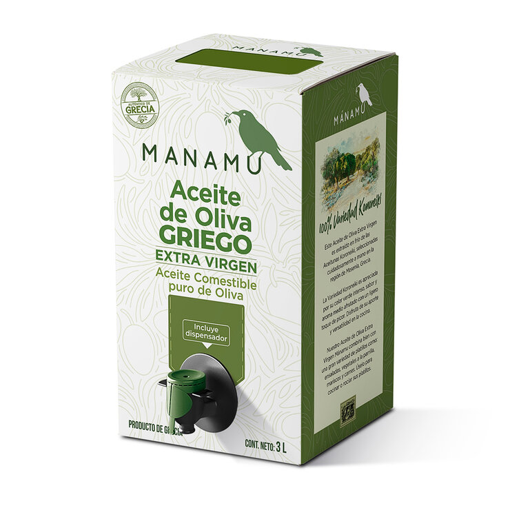 Mánamu Aceite De Oliva Ultra Premium Extra Virgen Griego 3 L — Imagen 3 de 3