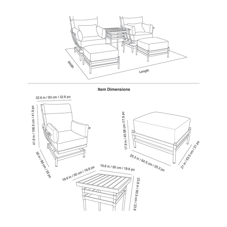 Peak Season, Sala para Jardin Bridgeton de 5 Piezas — Imagen 4 de 4