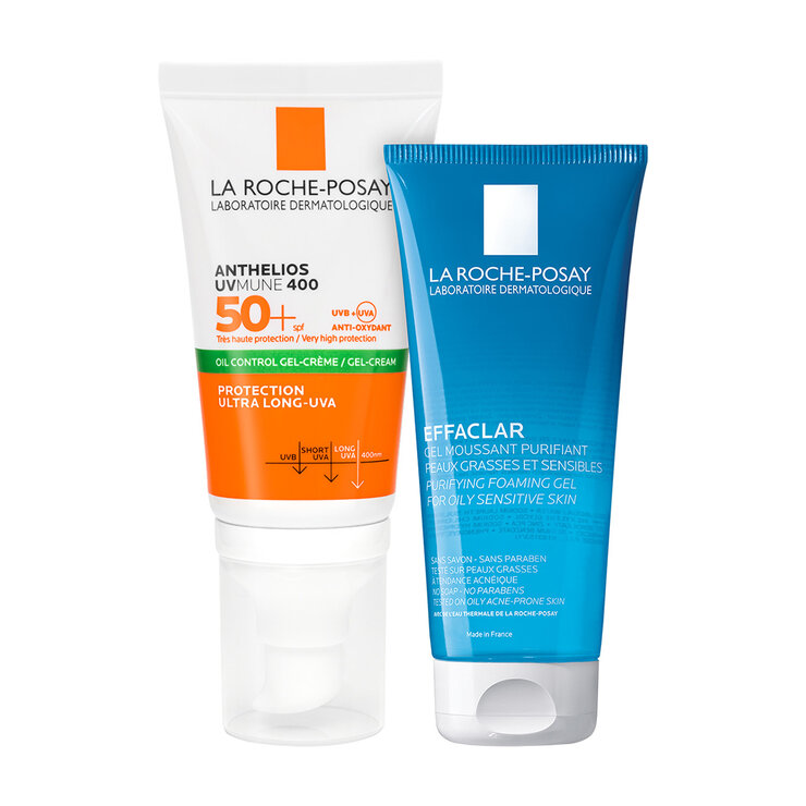 Pack Anthelios Oil Control Gel Crema+Effaclar Gel 50 ml — Imagen 1 de 3