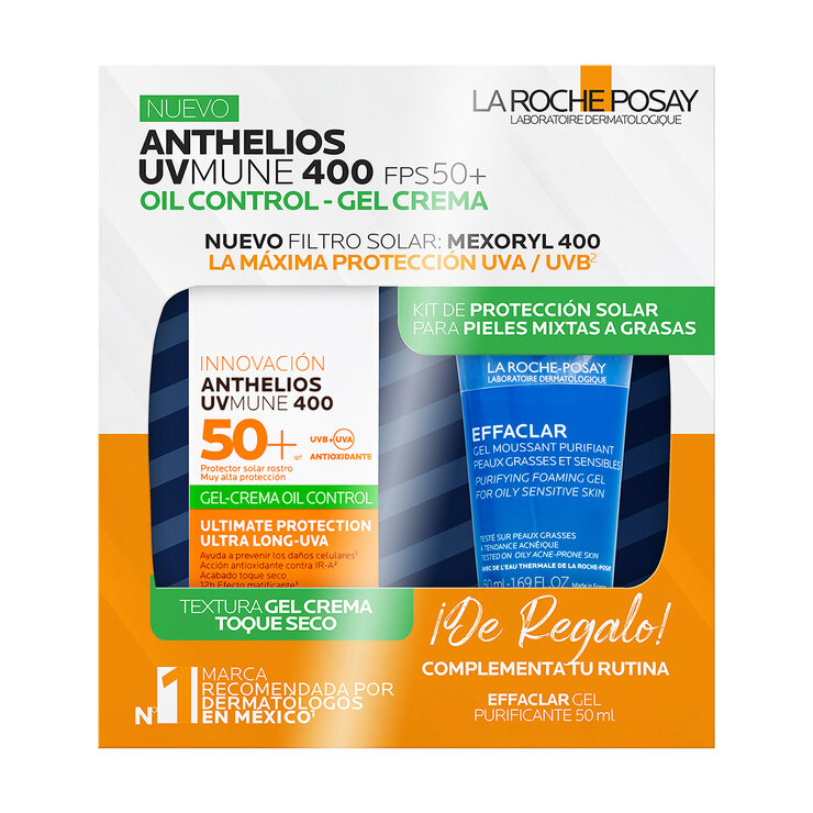 Pack Anthelios Oil Control Gel Crema+Effaclar Gel 50 ml — Imagen 3 de 3