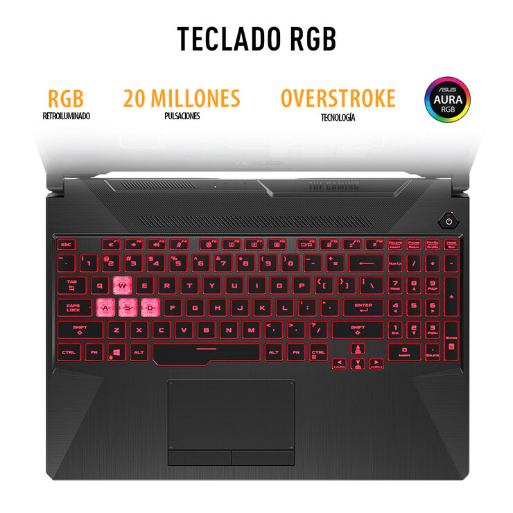 ASUS TUF Gaming Laptop 15" Intel® Core i5-11400H  8GB 512GB SSD NVIDIA RTX 3050 + Backpack TUF — Imagen 2 de 4