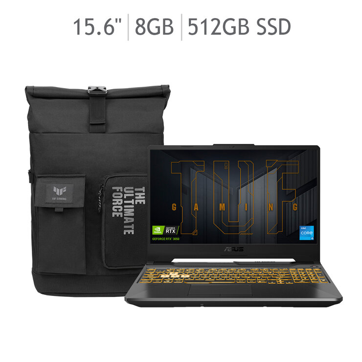 ASUS TUF Gaming Laptop 15" Intel® Core i5-11400H  8GB 512GB SSD NVIDIA RTX 3050 + Backpack TUF — Imagen 1 de 4