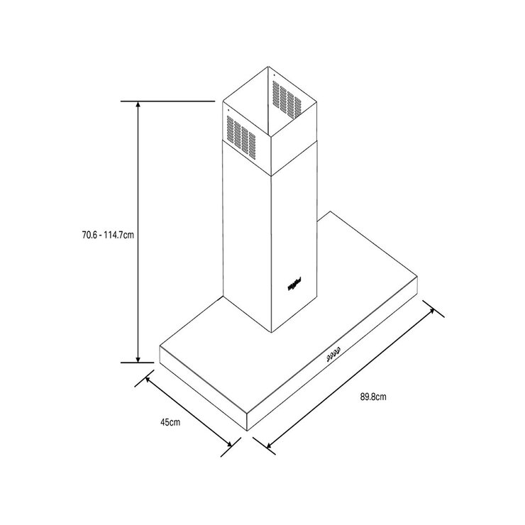 Whirlpool Campana de pared 90cm — Imagen 3 de 3