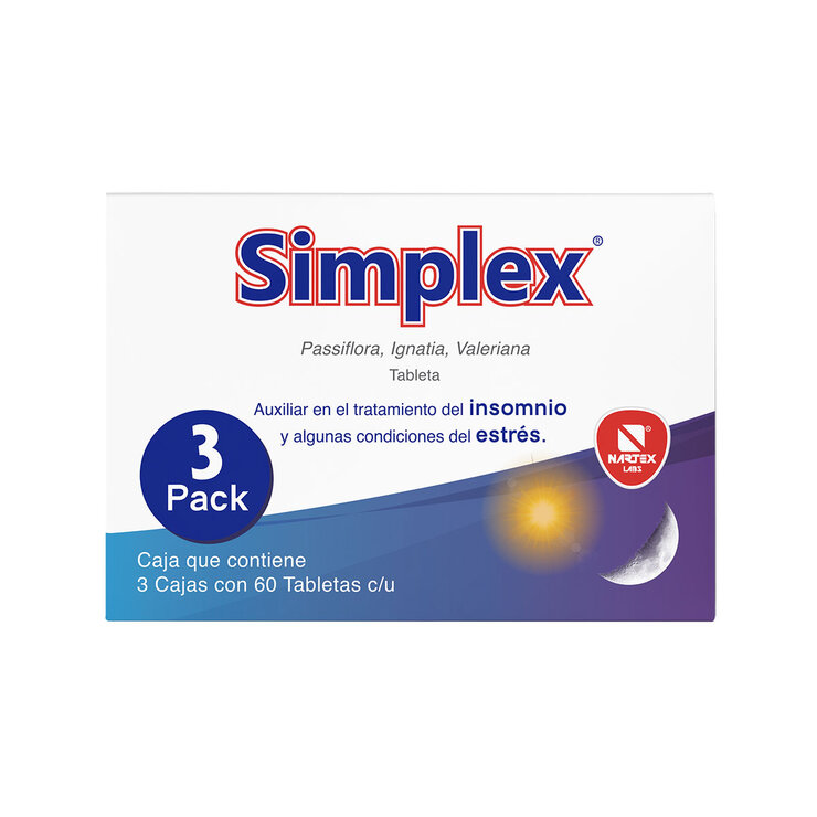 Simplex 3 paquetes de 60 tabletas c/u — Imagen 1 de 4