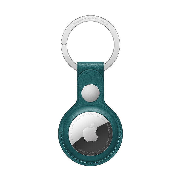 Apple Llavero de piel para el AirTag Verde Pino  — Imagen 1 de 3