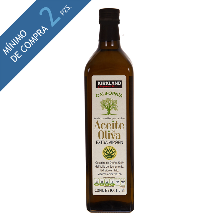 Aceite de Oliva Extra Virgen California, Kirkland Signature 1L — Imagen 1 de 2