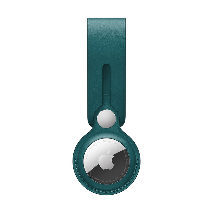 Apple Correa de piel para el AirTag Verde pino — Imagen 1 de 3