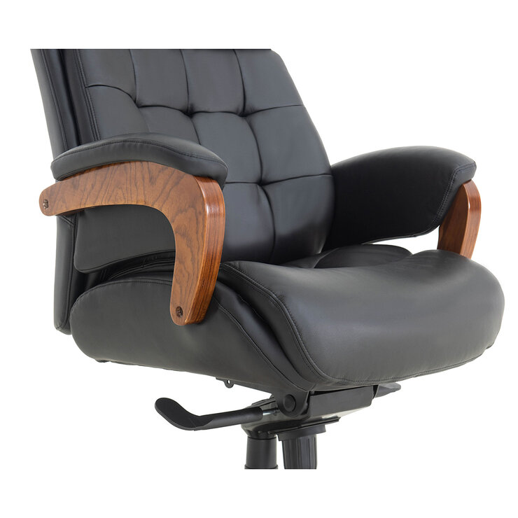 Studio Space, Silla de Oficina Para Ejecutivo en Piel con Respaldo Alto — Imagen 3 de 4